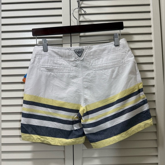 Columbia Women's Solar Fade Short, Collegiate Navy Stripe - Picture 3 of 7